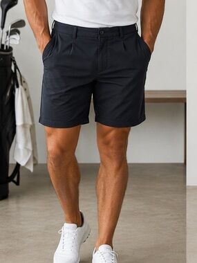Reebok Men’s Black Golf Shorts Size 48 Performance Casual Pre-Loved